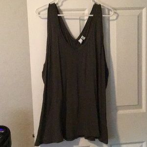Susina plus size gray tank top 2x